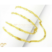 22Ct Gold Unisex Ripple Link Chain 22Ct Gold Unisex Ripple Link Chain