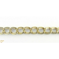 9Ct Gold Double Curb Hollow Link Chain Unisex 9Ct Gold Double Curb Hollow Link Chain Unisex